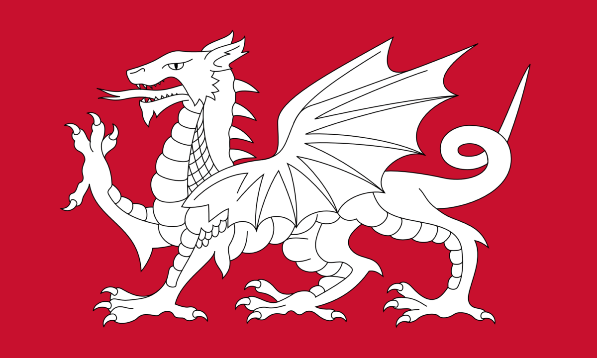 A Flag of the English – The White Dragon Flag