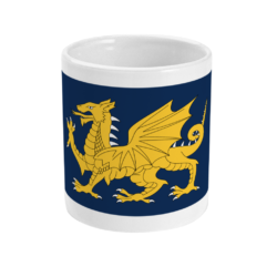 Golden Dragon Flag (V3, Blue) Mug