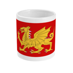 Golden Dragon Flag (V3, Red) Mug