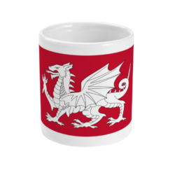 White Dragon Flag (V3) Mug
